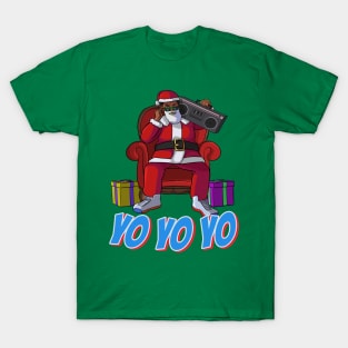 African American Santa Claus Christmas T-Shirt